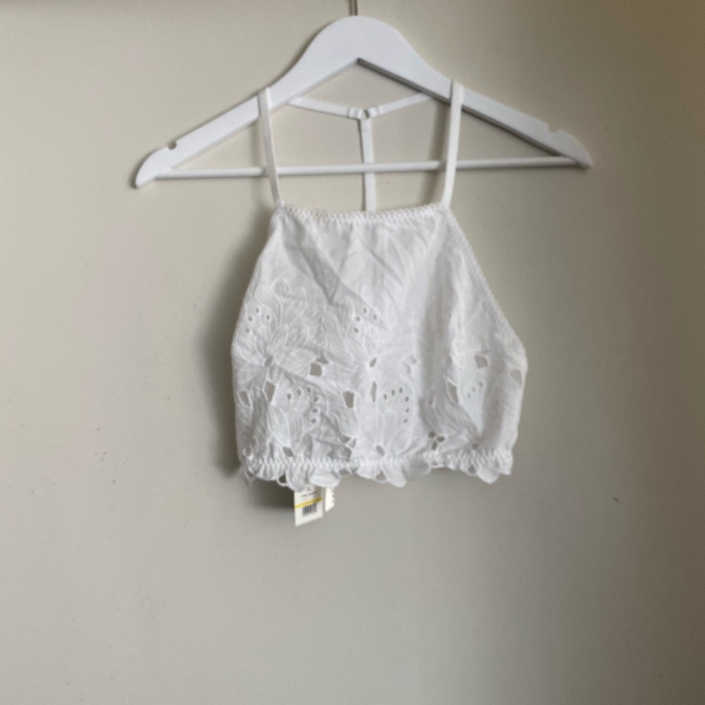 Free People June High Neck Bralette in White - Picture 5 of 7
